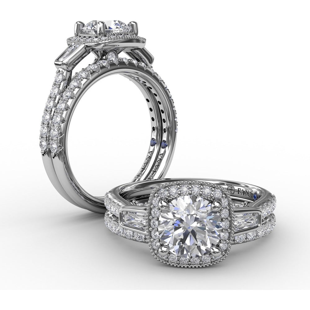 Pavé Set Round Diamond Wedding Band by Fana - 0.30 Carat Total Diamond Weight