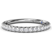 Pavé Set Round Diamond Wedding Band by Fana - 0.30 Carat Total Diamond Weight