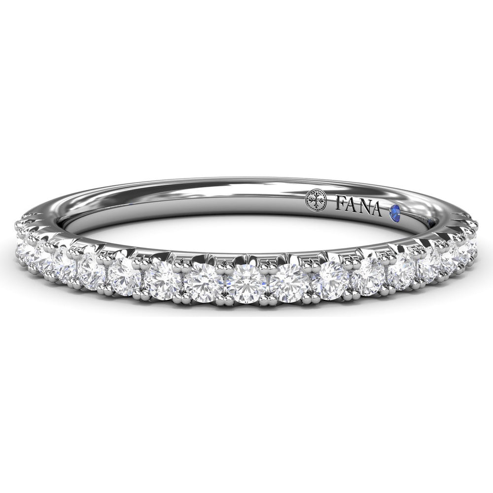 Pavé Set Round Diamond Wedding Band by Fana - 0.30 Carat Total Diamond Weight
