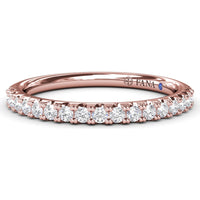 Pavé Set Round Diamond Wedding Band by Fana - 0.30 Carat Total Diamond Weight