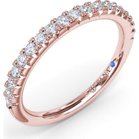 Pavé Set Round Diamond Wedding Band by Fana - 0.30 Carat Total Diamond Weight