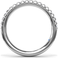Pavé Set Round Diamond Wedding Band by Fana - 0.30 Carat Total Diamond Weight