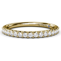 Pavé Set Round Diamond Wedding Band by Fana - 0.30 Carat Total Diamond Weight