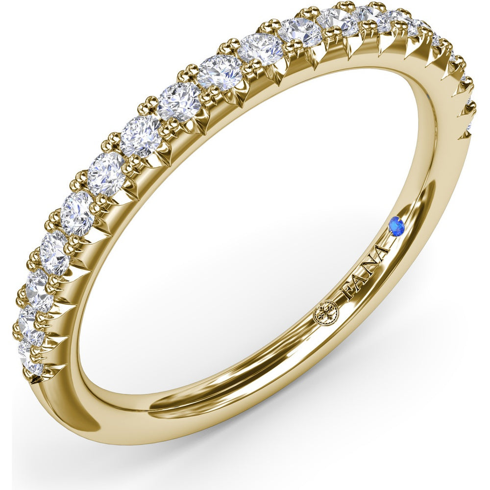 Pavé Set Round Diamond Wedding Band by Fana - 0.30 Carat Total Diamond Weight