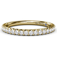 Pavé Set Round Diamond Wedding Band by Fana - 0.30 Carat Total Diamond Weight