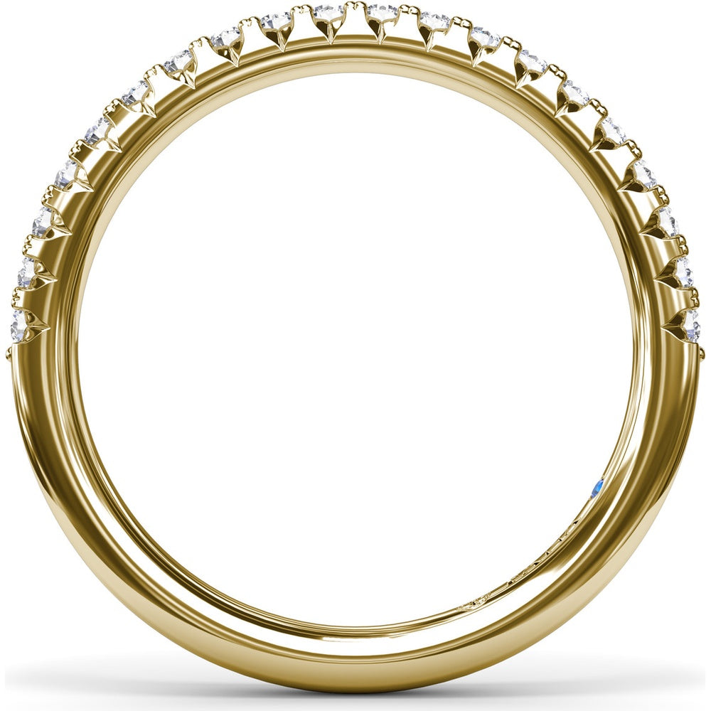 Pavé Set Round Diamond Wedding Band by Fana - 0.30 Carat Total Diamond Weight