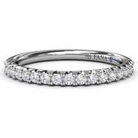 Pavé Set Round Diamond Wedding Band by Fana - 0.30 Carat Total Diamond Weight