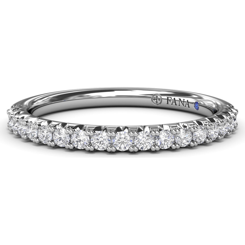 Pavé Set Round Diamond Wedding Band by Fana - 0.30 Carat Total Diamond Weight