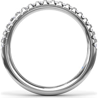 Pavé Set Round Diamond Wedding Band by Fana - 0.30 Carat Total Diamond Weight