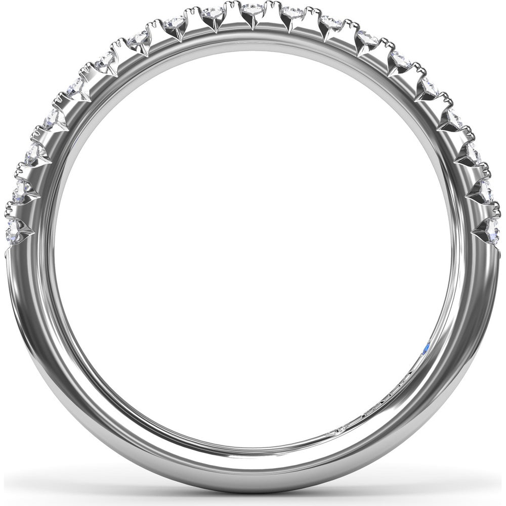 Pavé Set Round Diamond Wedding Band by Fana - 0.30 Carat Total Diamond Weight