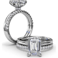Pavé Set Round Diamond Wedding Band by Fana - 0.30 Carat Total Diamond Weight
