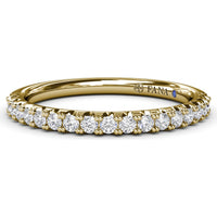 Pavé Set Round Diamond Wedding Band by Fana - 0.30 Carat Total Diamond Weight