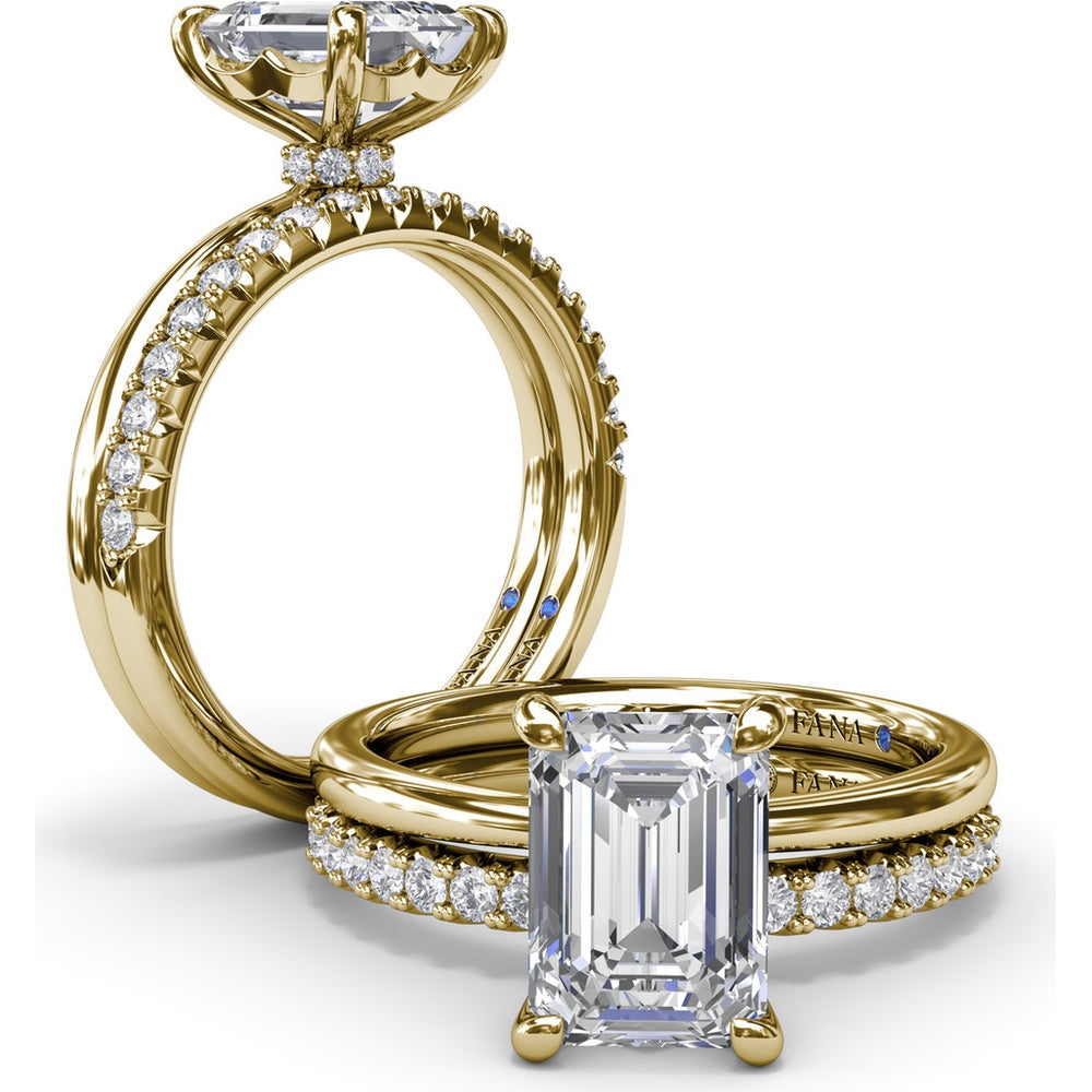 Pavé Set Round Diamond Wedding Band by Fana - 0.30 Carat Total Diamond Weight