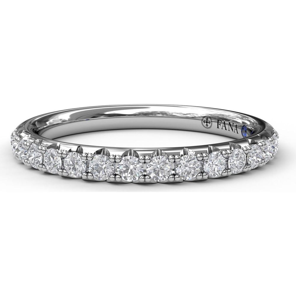 Pavé Set Round Diamond Wedding Band by Fana - 0.32 Carat Total Diamond Weight