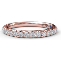 Pavé Set Round Diamond Wedding Band by Fana - 0.32 Carat Total Diamond Weight