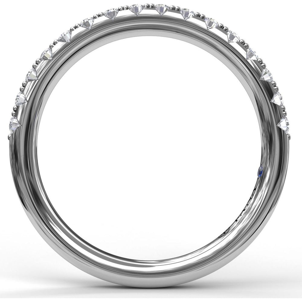 Pavé Set Round Diamond Wedding Band by Fana - 0.32 Carat Total Diamond Weight