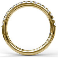 Pavé Set Round Diamond Wedding Band by Fana - 0.32 Carat Total Diamond Weight