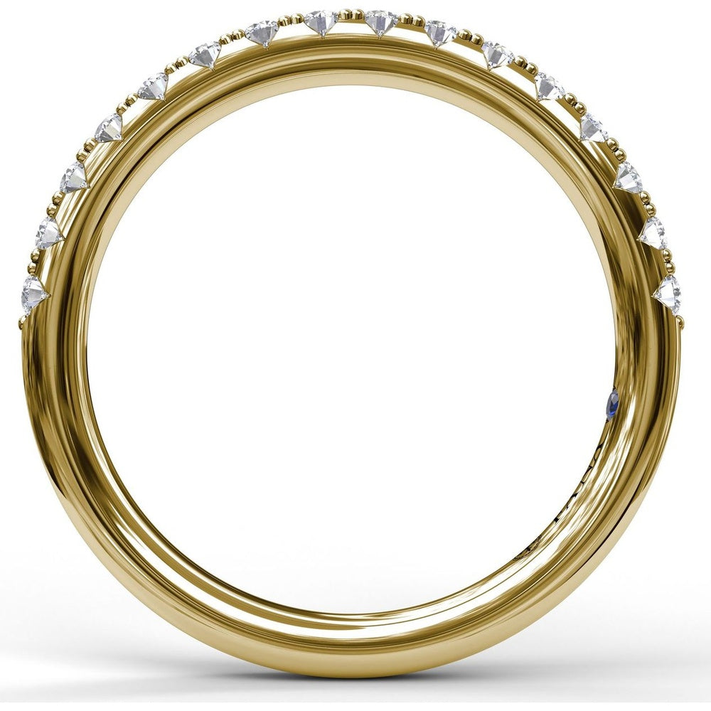 Pavé Set Round Diamond Wedding Band by Fana - 0.32 Carat Total Diamond Weight