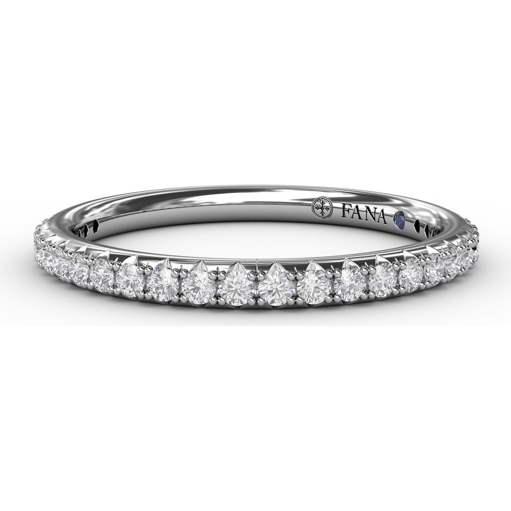 Pavé Set Round Diamond Wedding Band by Fana - 0.33 Carat Total Diamond Weight