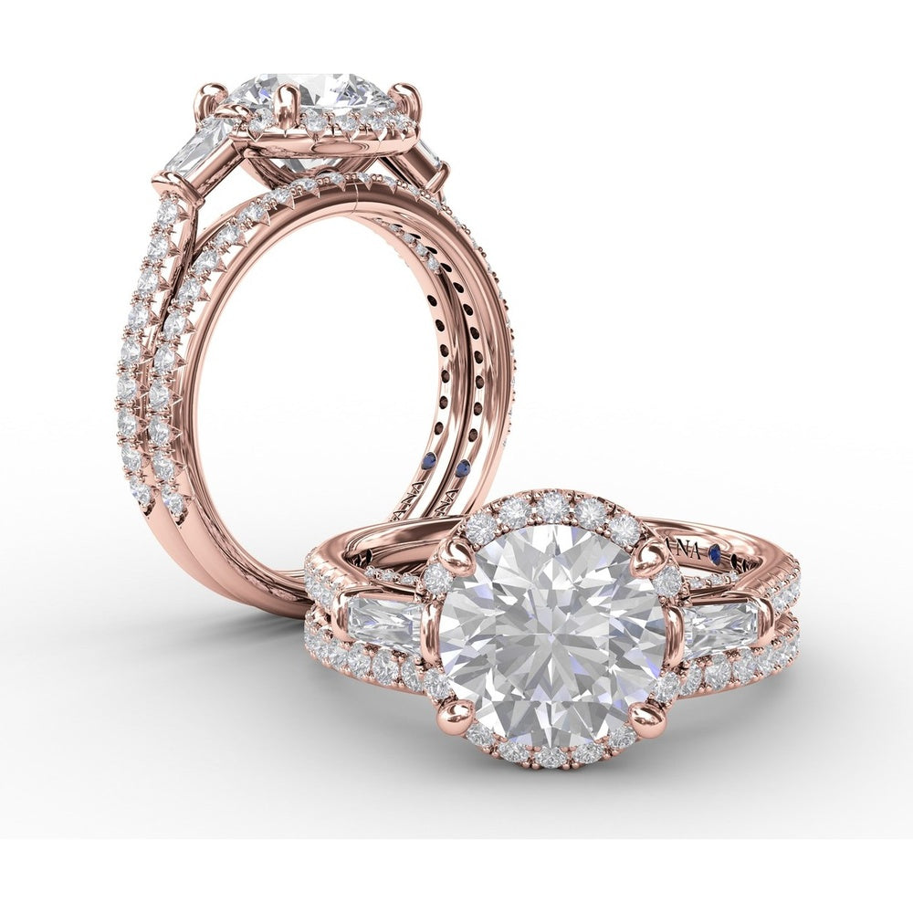 Pavé Set Round Diamond Wedding Band by Fana - 0.33 Carat Total Diamond Weight