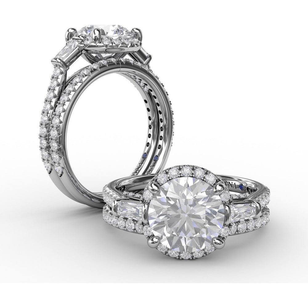 Pavé Set Round Diamond Wedding Band by Fana - 0.33 Carat Total Diamond Weight