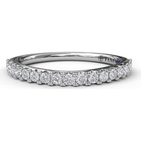 Pavé Set Round Diamond Wedding Band by Fana - 0.34 Carat Total Diamond Weight