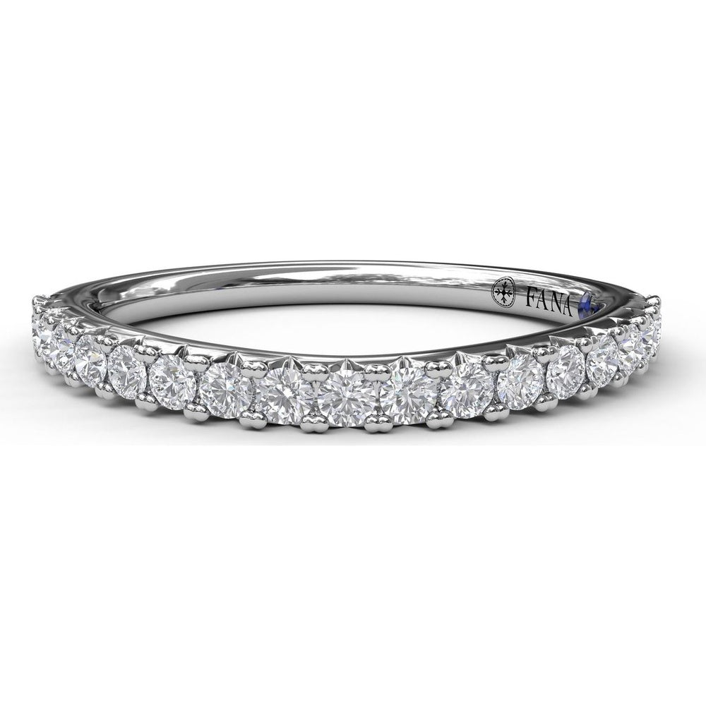 Pavé Set Round Diamond Wedding Band by Fana - 0.34 Carat Total Diamond Weight