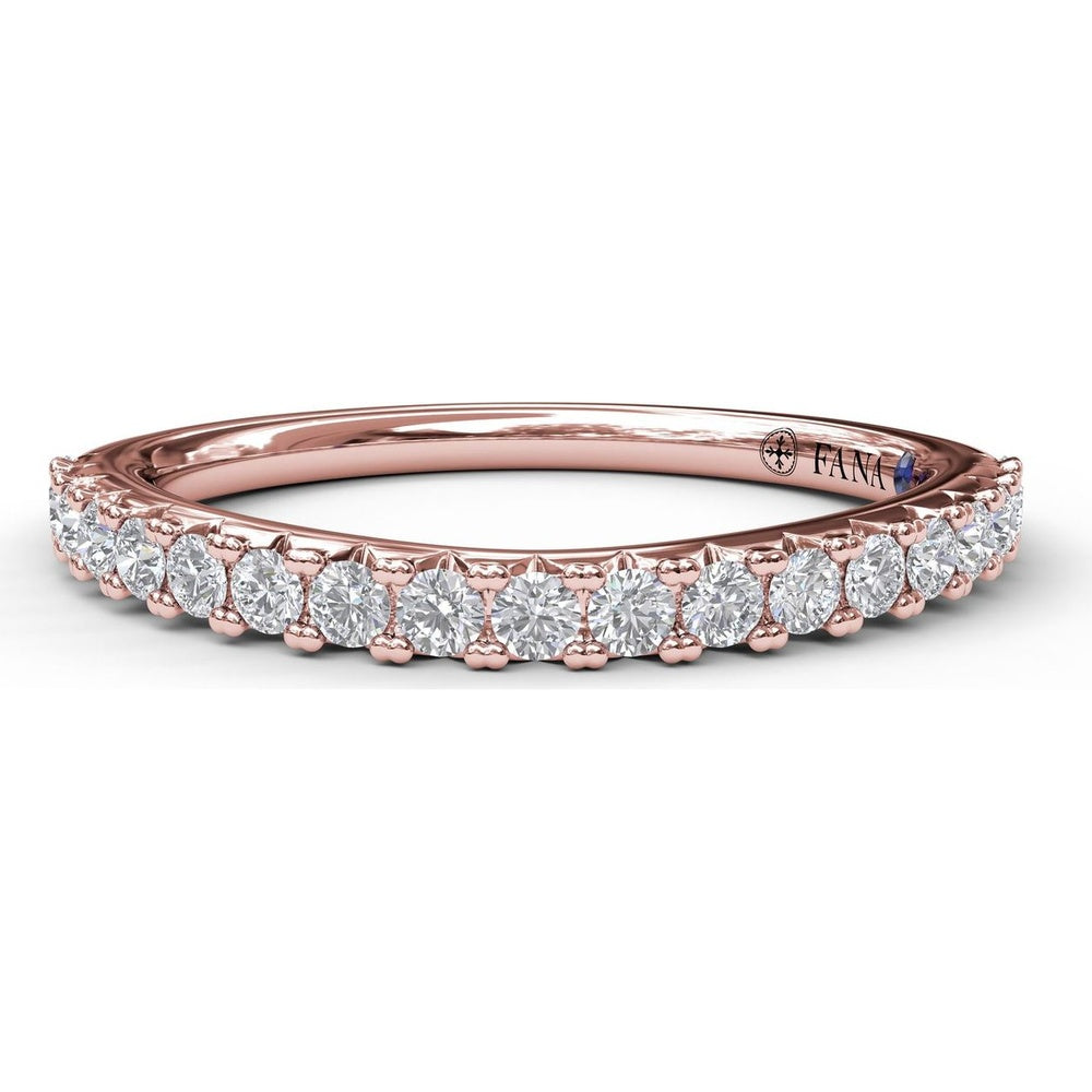 Pavé Set Round Diamond Wedding Band by Fana - 0.34 Carat Total Diamond Weight