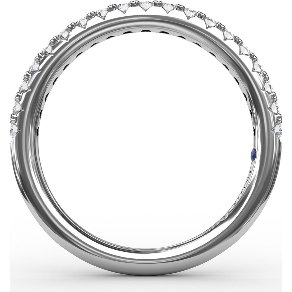 Pavé Set Round Diamond Wedding Band by Fana - 0.34 Carat Total Diamond Weight
