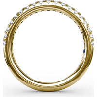 Pavé Set Round Diamond Wedding Band by Fana - 0.34 Carat Total Diamond Weight