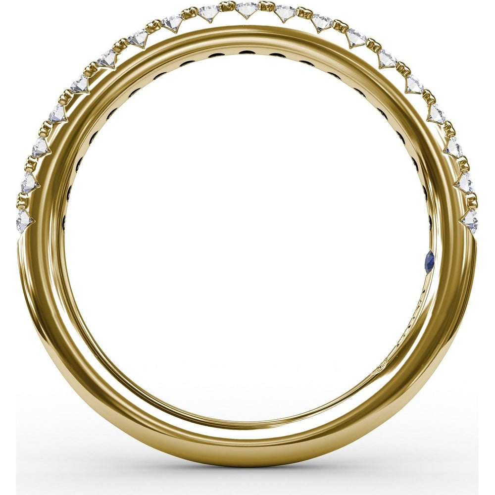 Pavé Set Round Diamond Wedding Band by Fana - 0.34 Carat Total Diamond Weight