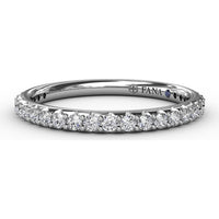 Pavé Set Round Diamond Wedding Band by Fana - 0.38 Carat Total Diamond Weight