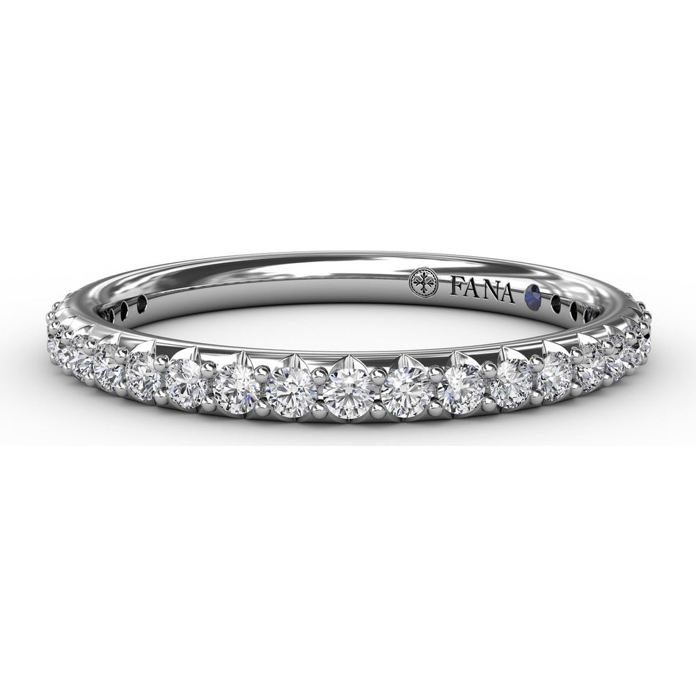 Pavé Set Round Diamond Wedding Band by Fana - 0.38 Carat Total Diamond Weight