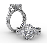 Pavé Set Round Diamond Wedding Band by Fana - 0.38 Carat Total Diamond Weight