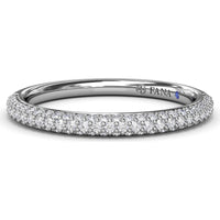 Pavé Set Round Diamond Wedding Band by Fana - 0.38 Carat Total Diamond Weight