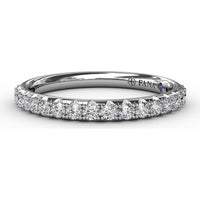 Pavé Set Round Diamond Wedding Band by Fana - 0.40 Carat Total Diamond Weight