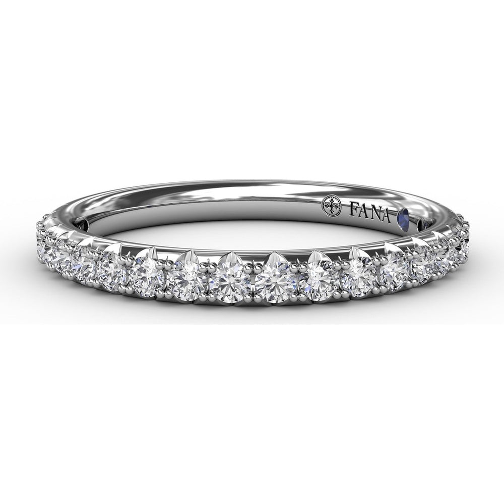 Pavé Set Round Diamond Wedding Band by Fana - 0.40 Carat Total Diamond Weight