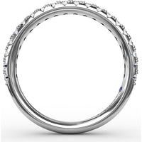Pavé Set Round Diamond Wedding Band by Fana - 0.40 Carat Total Diamond Weight