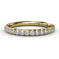 Pavé Set Round Diamond Wedding Band by Fana - 0.40 Carat Total Diamond Weight