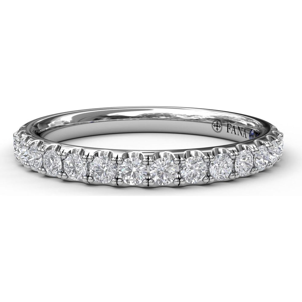 Pavé Set Round Diamond Wedding Band by Fana - 0.40 Carat Total Diamond Weight