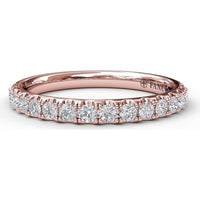 Pavé Set Round Diamond Wedding Band by Fana - 0.40 Carat Total Diamond Weight