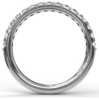 Pavé Set Round Diamond Wedding Band by Fana - 0.40 Carat Total Diamond Weight