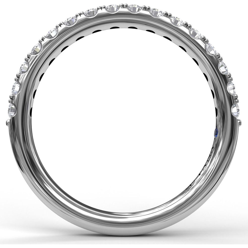 Pavé Set Round Diamond Wedding Band by Fana - 0.40 Carat Total Diamond Weight