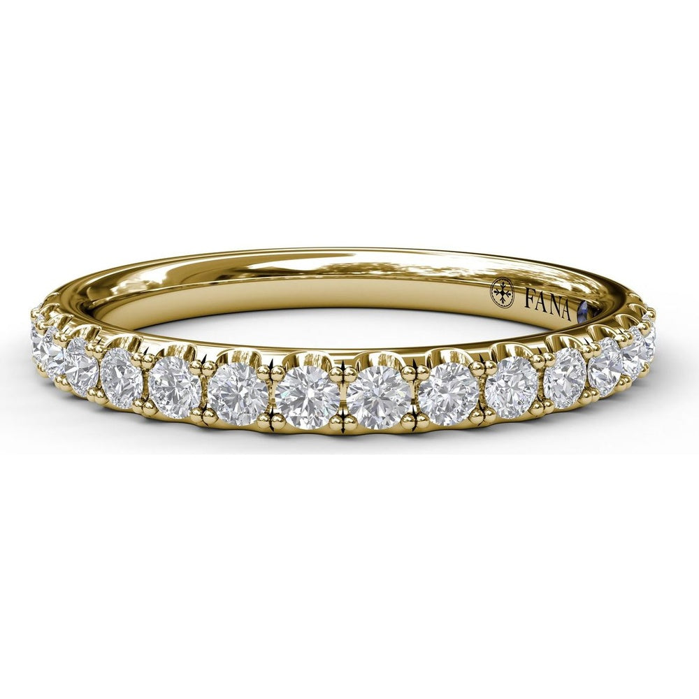 Pavé Set Round Diamond Wedding Band by Fana - 0.40 Carat Total Diamond Weight