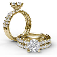 Pavé Set Round Diamond Wedding Band by Fana - 0.40 Carat Total Diamond Weight