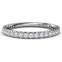 Pavé Set Round Diamond Wedding Band by Fana - 0.45 Carat Total Diamond Weight