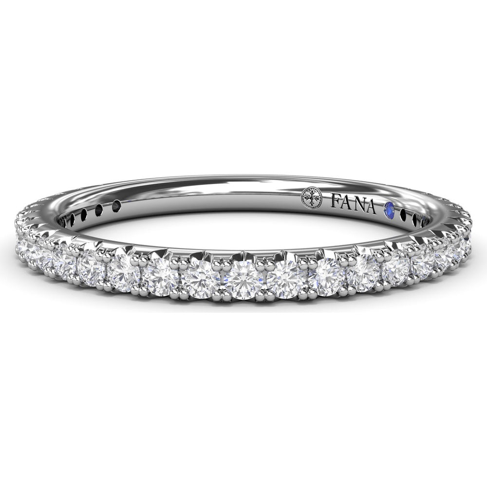 Pavé Set Round Diamond Wedding Band by Fana - 0.45 Carat Total Diamond Weight