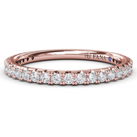 Pavé Set Round Diamond Wedding Band by Fana - 0.45 Carat Total Diamond Weight