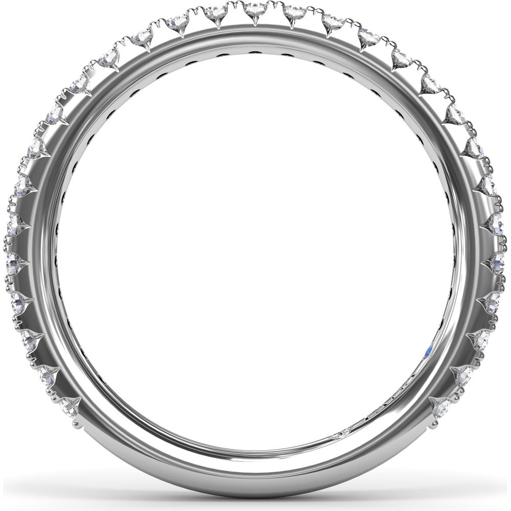 Pavé Set Round Diamond Wedding Band by Fana - 0.45 Carat Total Diamond Weight