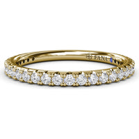Pavé Set Round Diamond Wedding Band by Fana - 0.45 Carat Total Diamond Weight